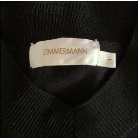 Zimmermann Black Sweater Merino Wool 6 Oversized Exaggerated Sleeves Ties - Picture 10 of 13